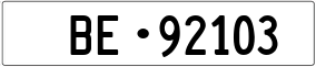 Truck License Plate